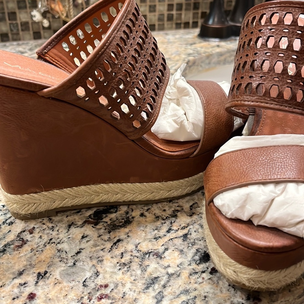 Worn once, Via Spiga Wedges